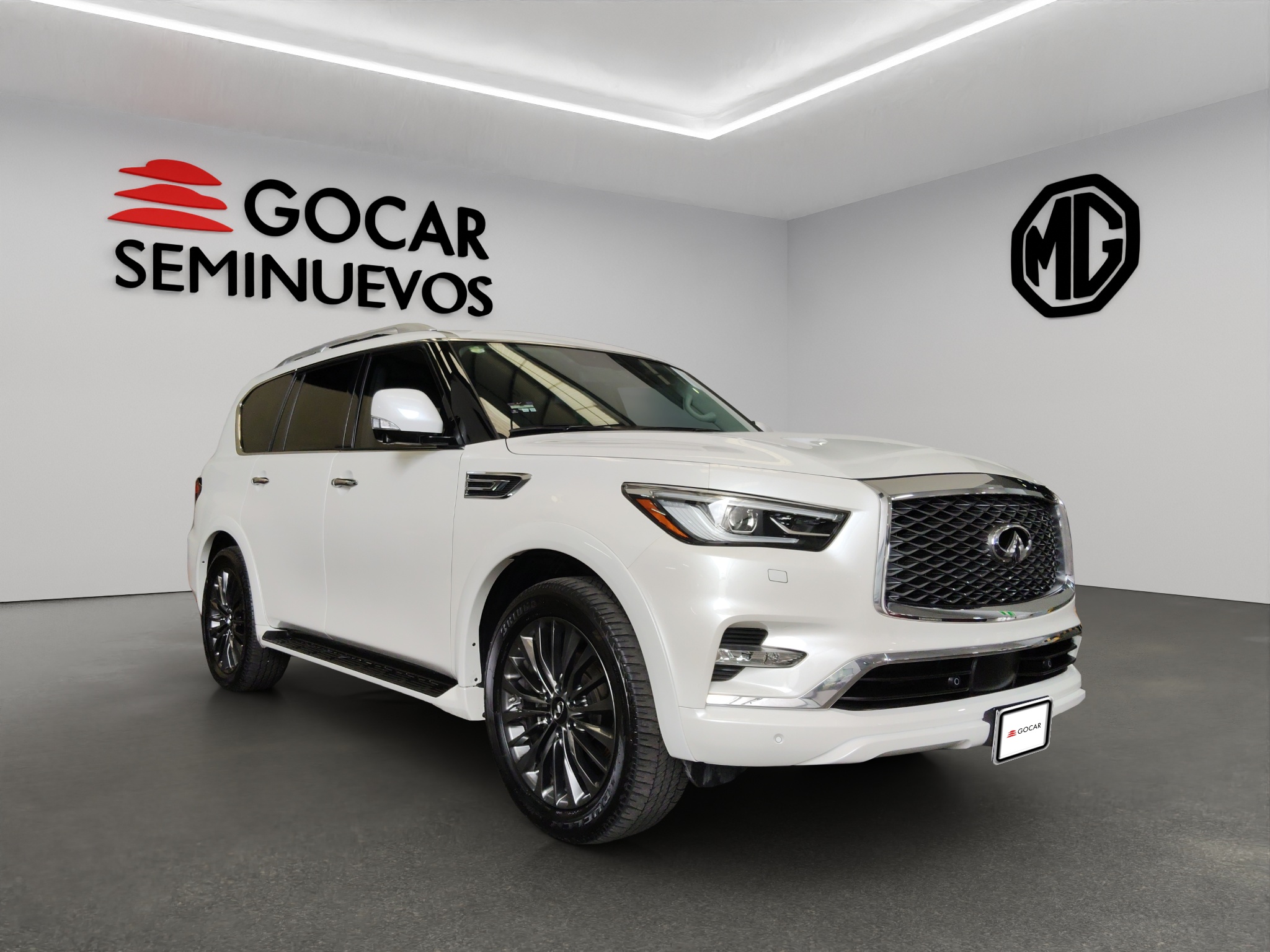 Infiniti QX80 VUD 4x4 5 pts. V8, TA, piel, QC, s. Bose, 7 y 8 pas., RA-22 (línea anterior) 2024